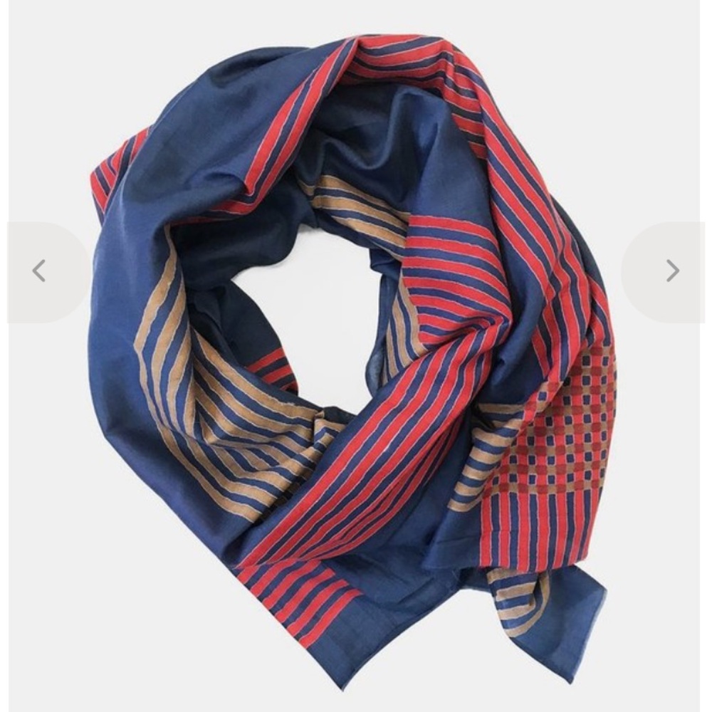 ISO Block Shop Textiles Gemini Scarf in Navy